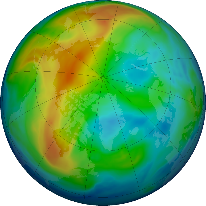 Arctic ozone map for 06 December 2018